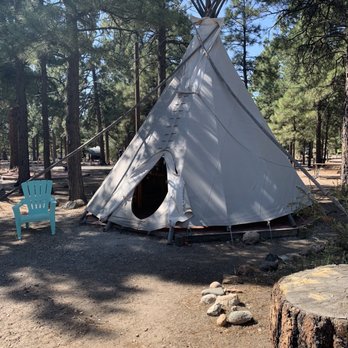 Flagstaff KOA - Our teepee - RV Parks Near Me - Flagstaff, Arizona