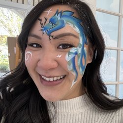 Peppermint Mill Event Entertainment - Pulled this dragon face paint from Google and Elizabeth was able to do it for me.