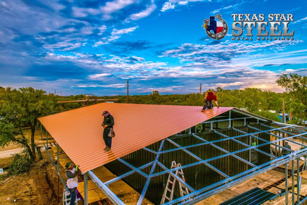 Slide of Texas Star Steel Metal Buildings
