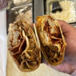 Plaza Restaurant - BEC hashbrown chili wrap