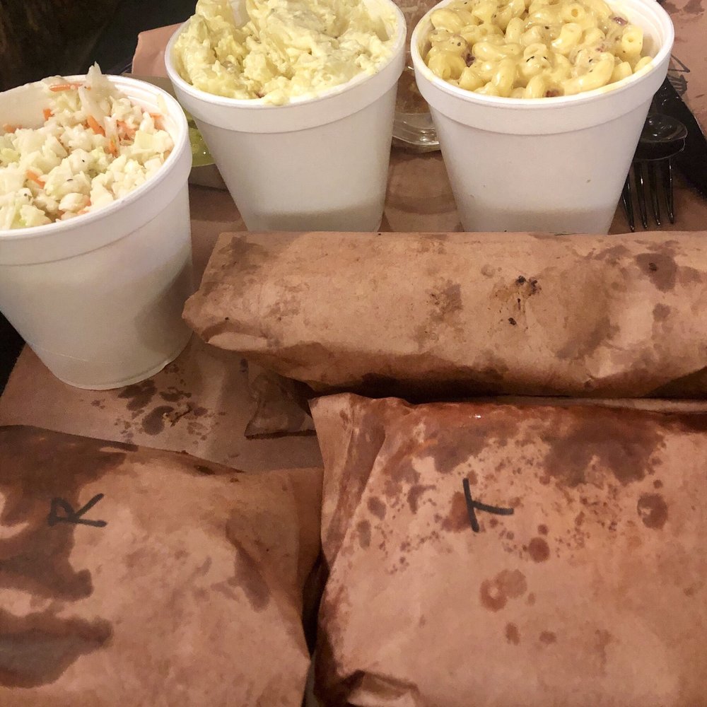 Mad Jack's Mountaintop Barbecue - Wrapped in paper and pint size sides - Barbeque Near Me - Cloudcroft, New Mexico