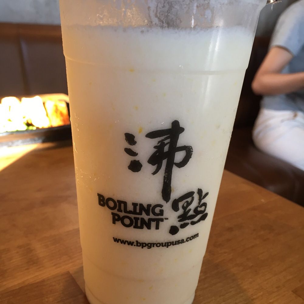 Boiling Point - Coconut pineapple slush. Virgin Pina Colada. It was awesome! - Hot Pot Near Me - Fremont, California Boiling Point - Coconut pineapple slush. Virgin Pina Colada. It was awesome! - Hot Pot Near Me - Fremont, California