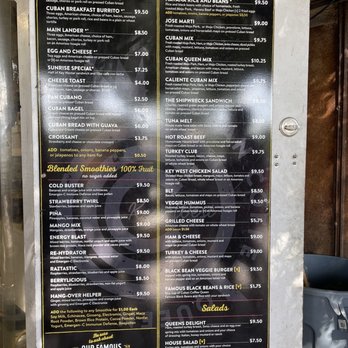 Cuban Coffee Queen Waterfront - Menu - Coffee & Tea Near Me - Key West, Florida