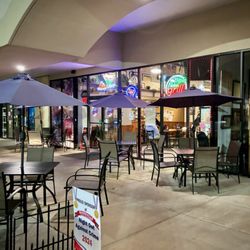 The Triple Nickel Grill - Outside dining at the Triple Nickel Cafe in Mandeville.