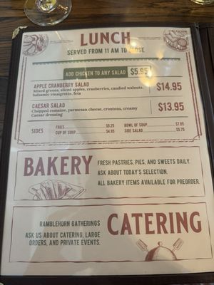 Menu photo 1 Ramblehorn Cafe Pine Grove, CA