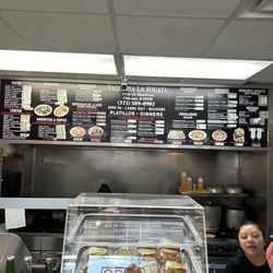 Counter and menu