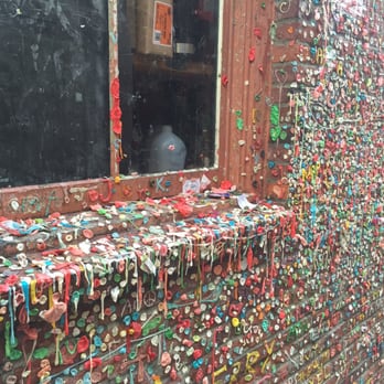 The Gum Wall - Window surrounded by gum - Local Flavor Near Me - Seattle, Washington The Gum Wall - Window surrounded by gum - Local Flavor Near Me - Seattle, Washington
