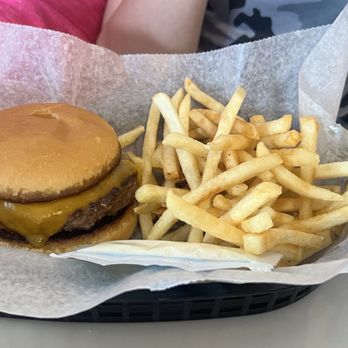 Old Mill Country Kitchen - Kids cheeseburger with fries - Pop-Up Restaurants Near Me - Opelika, Alabama