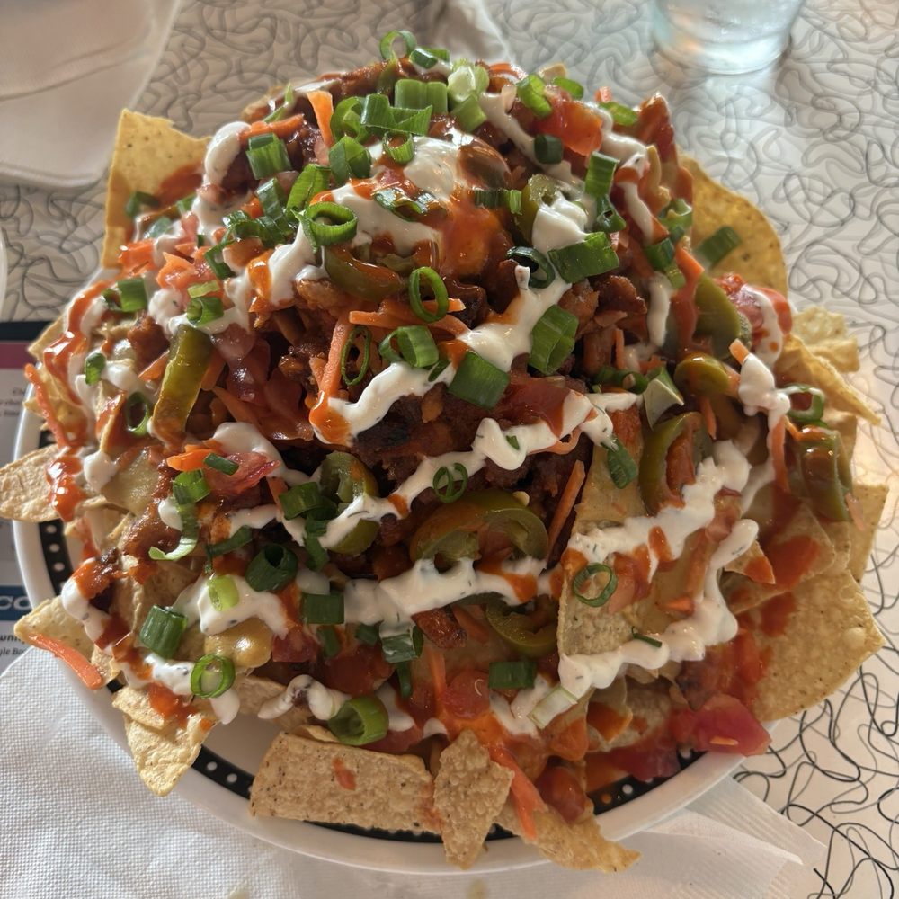 Spiral Diner & Bakery - Buffalo Chik'n Nachos - Bakeries Near Me - Fort Worth, Texas Spiral Diner & Bakery - Buffalo Chik'n Nachos - Bakeries Near Me - Fort Worth, Texas