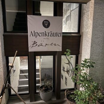 Restaurant Bären - Entrance - Swiss Food Near Me - Wengen, BE