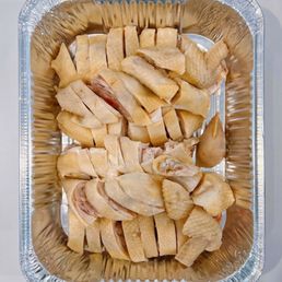 Steamed Chicken with Chili Sauce & Rice + Lemon Ice or Salted Ume with Sparkling Soda / 口水鸡 & 白饭+柠檬茶 or 咸话梅苏打