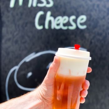 Miss Cheese Tea Cafe - Oolong Peach Cheezo Tea - Bubble Tea Near Me - Pasadena, California Miss Cheese Tea Cafe - Oolong Peach Cheezo Tea - Bubble Tea Near Me - Pasadena, California