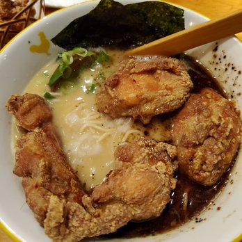 KINTON RAMEN BISHOP - Chicken Karaage thin noodles - Ramen Near Me - Montreal, Quebec KINTON RAMEN BISHOP - Chicken Karaage thin noodles - Ramen Near Me - Montreal, Quebec