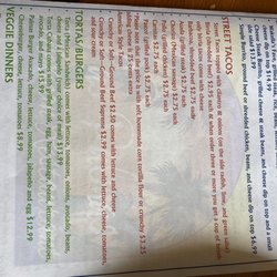 Las Palmas Mexican Restaurant - Menu