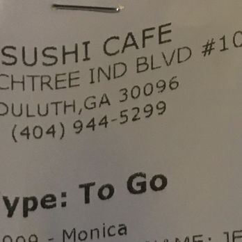 Sushi Cafe - Name & address - Japanese Near Me - Duluth, Georgia