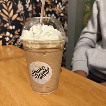 Hops & Beans Cafe - Gritty Kitty with whipped cream - Cafes Near Me - Fremont, California Hops & Beans Cafe - Gritty Kitty with whipped cream - Cafes Near Me - Fremont, California
