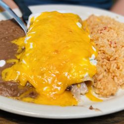 Tipico's - Sour Cream Chicken Enchilada Plate