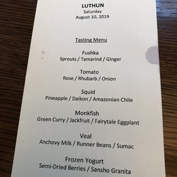 Luthun - Menu - New American Near Me - New York, New York Luthun - Menu - New American Near Me - New York, New York