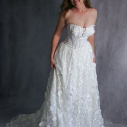 Bridal Store & Alterations - 3D flowers wedding dress for sail. New. Call or message for more information
