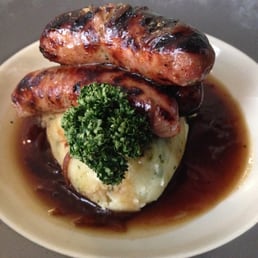 Chargrilled pork and leek sausages Chargrilled pork and leek sausages