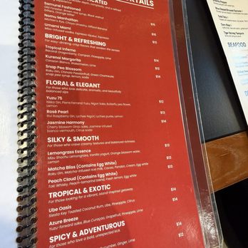 Nomu Izakaya - Cocktail menu - Japanese Near Me - Jacksonville, Florida