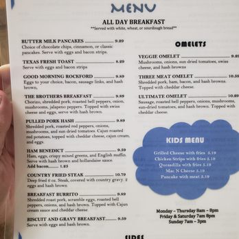The brother’s Eatery - Breakfast Menu - Mexican Near Me - Rockford, Minnesota The brother’s Eatery - Breakfast Menu - Mexican Near Me - Rockford, Minnesota