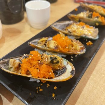 Oishii - Baked Mussel - Sushi Bars Near Me - Houston, Texas Oishii - Baked Mussel - Sushi Bars Near Me - Houston, Texas