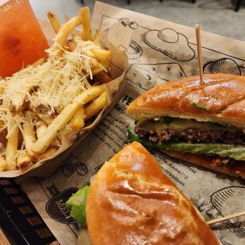 The Melt - Spicy Mission Meltburger & Strawberry Lemonade - New American Near Me - Irvine, California The Melt - Spicy Mission Meltburger & Strawberry Lemonade - New American Near Me - Irvine, California
