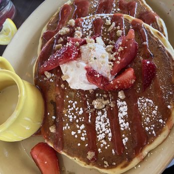 Snooze, an A.M. Eatery - Strawberry shortcake pancakes - Breakfast & Brunch Near Me - Phoenix, Arizona Snooze, an A.M. Eatery - Strawberry shortcake pancakes - Breakfast & Brunch Near Me - Phoenix, Arizona