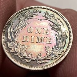 Martin's Coins & Jewelry - Barber dime reverse. Color!