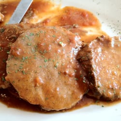 Bill's Diner - Pot roast dinner in a savory tomato gravy.