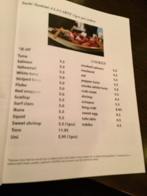 Menu photo 1 Kumo Sushi Fuquay Varina, NC