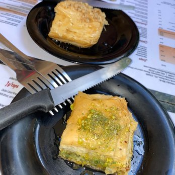 Aladdin Mediterranean Grill - Walnut and traditional pistachio baklava are very good - Mediterranean Near Me - Palm Beach Gardens, Florida Aladdin Mediterranean Grill - Walnut and traditional pistachio baklava are very good - Mediterranean Near Me - Palm Beach Gardens, Florida