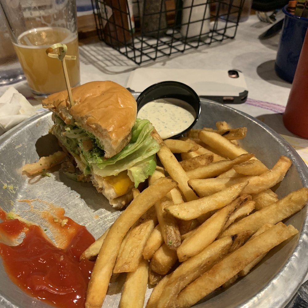 J DUB - California Chicken Sandwich and fries. - Breakfast & Brunch Near Me - Bend, Oregon J DUB - California Chicken Sandwich and fries. - Breakfast & Brunch Near Me - Bend, Oregon