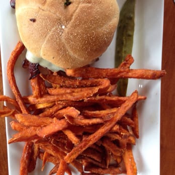 Black Cap Grille - Burger and sweet potato fries - Burgers Near Me - North Conway, New Hampshire Black Cap Grille - Burger and sweet potato fries - Burgers Near Me - North Conway, New Hampshire