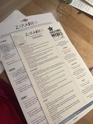 Menu photo 2 Zaranda Houston, TX Menu photo 2 Zaranda Houston, TX
