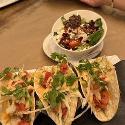 Jack Astor's Bar and Grill - Chicken tacos with side salad