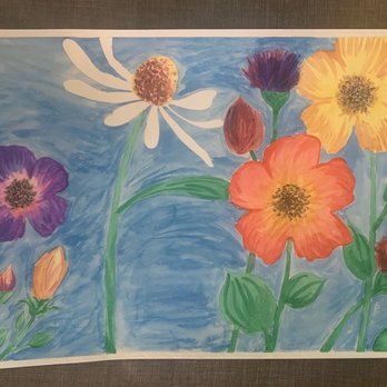 Wet Palette Paint Parties - "Wildflowers" virtual paint party - Paint & Sip Near Me - Richland, Washington