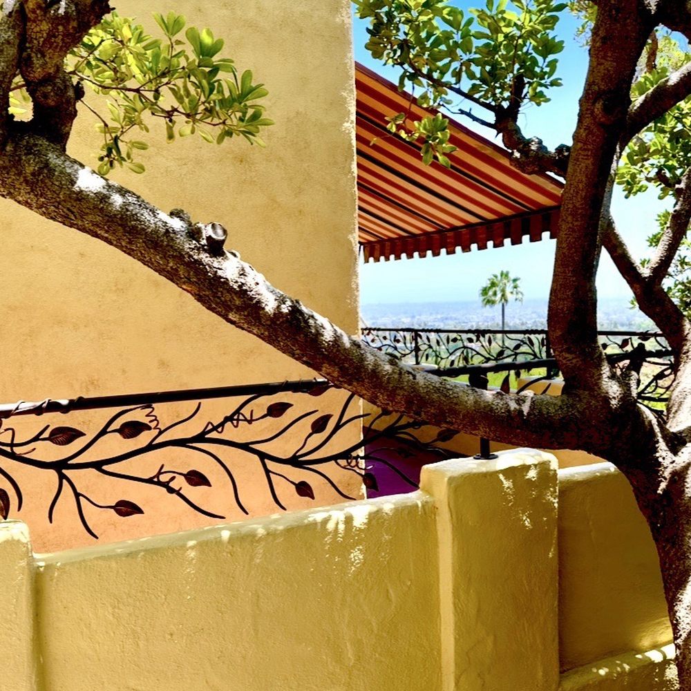 Exotic Iron Works - Hand forged wrap around railing with wonderful design and touches. One of a kind. - Fences & Gates Near Me - Los Angeles, California