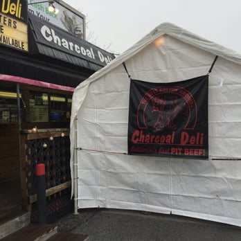 Charcoal Deli - Did you know they have a heated tent for winter clientele? That makes eating pot beef so toasty! - Delis Near Me - Cockeysville, Maryland