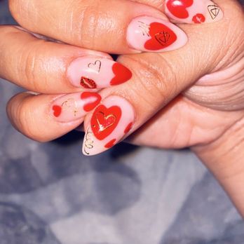 Sparkling Snail - All 10 different designs, little matte and some cute stickers. - Nail Salons Near Me - Astoria, New York