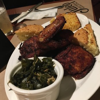 Julep Kitchen & Bar - Fried chicken, collard green, macaroni and cheese, and we added cornbread - Barbeque Near Me - Annapolis, Maryland Julep Kitchen & Bar - Fried chicken, collard green, macaroni and cheese, and we added cornbread - Barbeque Near Me - Annapolis, Maryland