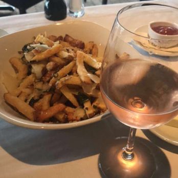 Canoe - Truffle fries and crisp Rosé - New American Near Me - Atlanta, Georgia