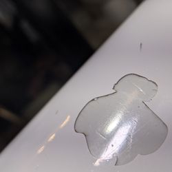 All Bright Tub Refinishing - Here you can see where this paint chipped up, that he did absolutely nothing to prep the surface. That's why it is chipping and peels easy