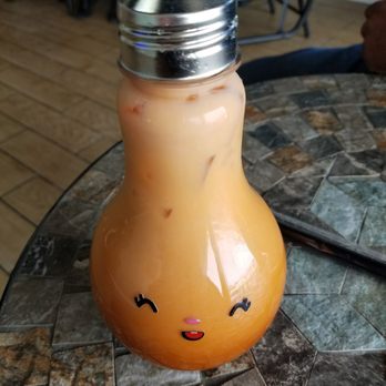 Mr Tea - Love my thai tea in a bulb cup - Bubble Tea Near Me - Las Vegas, Nevada