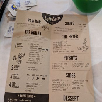 Cap't Loui - Menu 07/2018 - Cajun/Creole Near Me - Stoneham, Massachusetts Cap't Loui - Menu 07/2018 - Cajun/Creole Near Me - Stoneham, Massachusetts