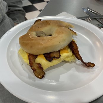 Bacon Diner - Breakfast sandwich but next time we will order a side of potato's - Breakfast & Brunch Near Me - Bluffton, South Carolina