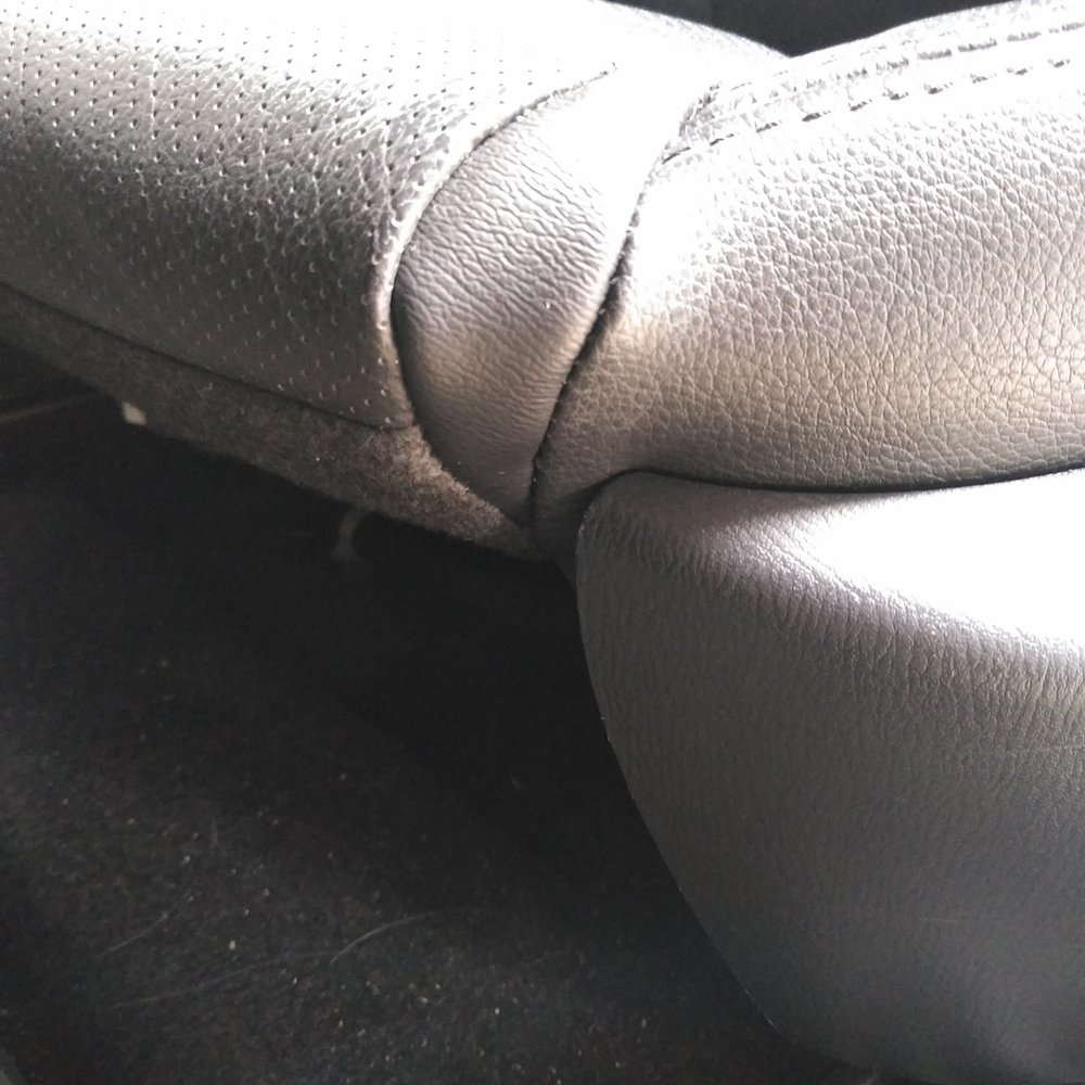 Waipahu Upholstery - another angle of the repair work done where there was a vertical tear on my driver's seat, 1.18.21. - Furniture Reupholstery Near Me - Waipahu, Hawaii