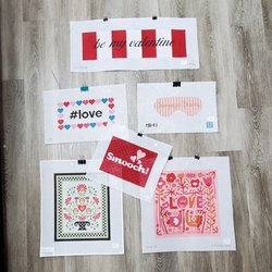 The Canvasback - Valentine's Day needlepoint canvases