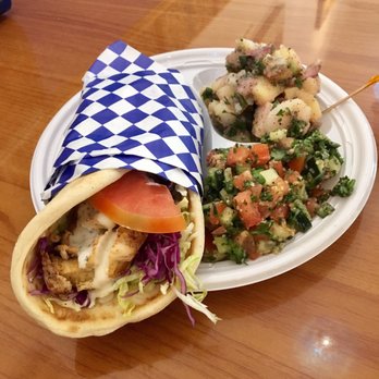 Hovan Mediterranean Gourmet - Chicken with potatoes and salad - Mediterranean Near Me - Atlanta, Georgia Hovan Mediterranean Gourmet - Chicken with potatoes and salad - Mediterranean Near Me - Atlanta, Georgia